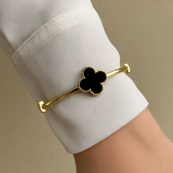 Black Clover Gold Bangle Bracelet