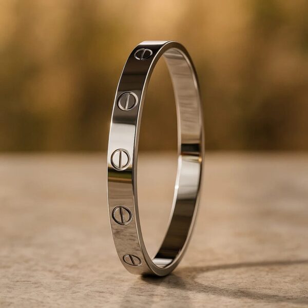 Classic Stainless Steel Screw Design Bracelet